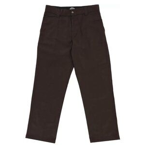 NWT Dickies Jamie Foy Loose Fit Straight Leg Pants - Dark Brown 32x30